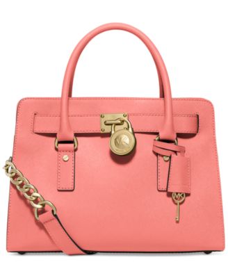 MICHAEL Michael Kors Hamilton Saffiano Leather East West Satchel