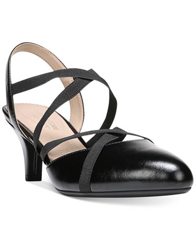 naturalizer warner square toe kitten heel