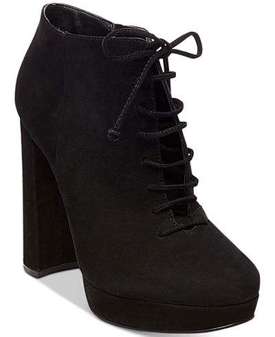 steve madden lace up chunky heels