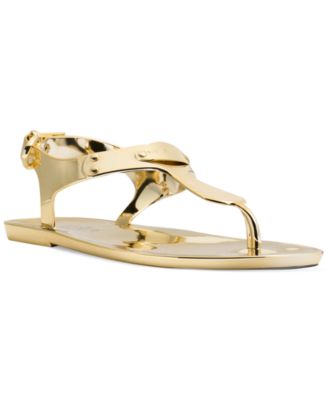 MICHAEL Michael Kors Plate Jelly Thong Sandals