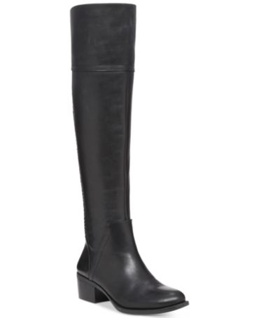 macy's tall leather boots