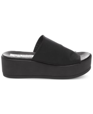 steve madden slinky platform sandals black