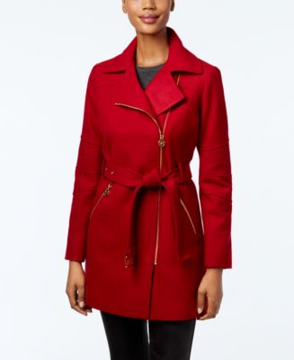 MICHAEL Michael Kors Petite Asymmetrical Coat, Only at Macy&#39;s - Coats - Women - Macy&#39;s