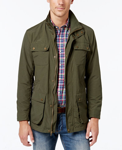 jacket field club lightweight mens macy macys jackets camo coats leather created