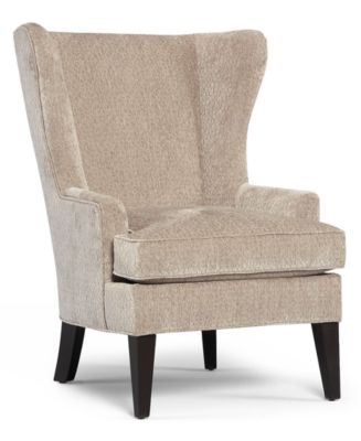 Martha Stewart Collection Living Room Chair, Saybridge Accent Wing - Furniture - Macy&#39;s