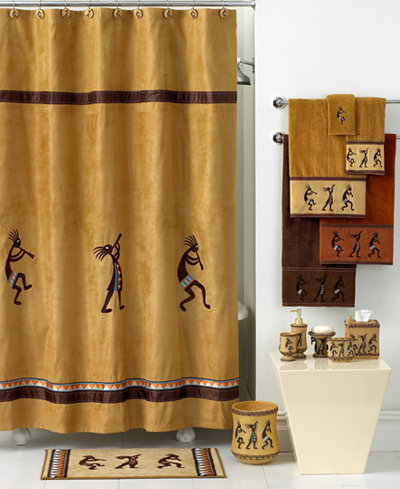 Avanti Bath Accessories Kokopelli Shower Curtain