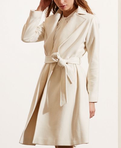 wrap coat lauren ralph cashmere wool blend macys emily cream