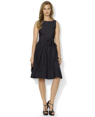 Lauren Ralph Lauren Petite Pleated Cocktail Dress - Dresses - Women - Macy&#39;s