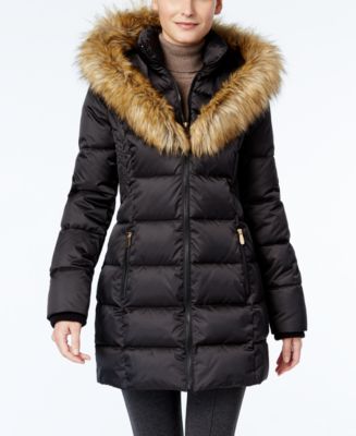 INC International Concepts Faux-Fur-Trim Puffer Coat, Only at Macy&#39;s - Coats - Women - Macy&#39;s