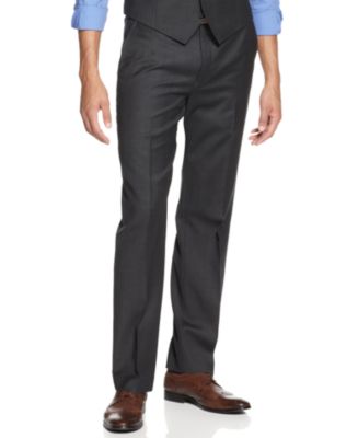 red plaid slim fit pants