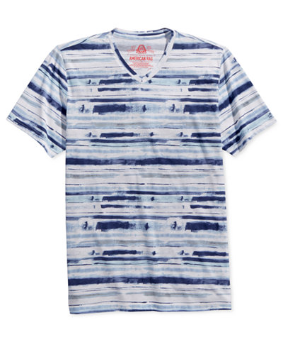 American Rag Men's Striped V-Neck T-Shirt, Only at Macy's