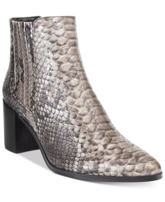 charles by charles david snake print embossed booties