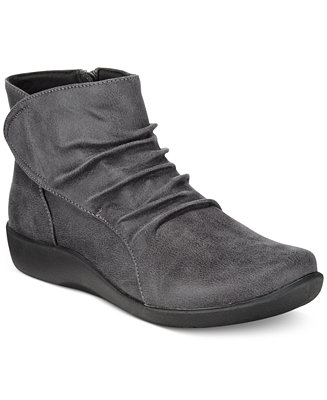 Clarks Collection Women's Cloud Steppers Sillian Chell Booties - Boots - Shoes - Macy's