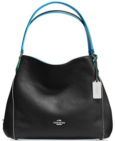 COACH Edie Shoulder Bag 31 in Edgestain Leather - Handbags & Accessories - Macy&#39;s