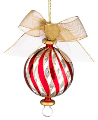Lenox Christmas Ornaments, Peppermint Stripe - Holiday Lane - For The Home - Macy&#39;s