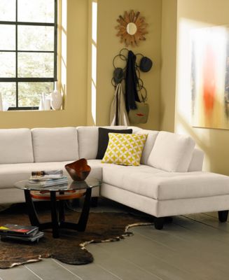 Rylee Fabric Sectional Sofa Living Room Furniture - Furniture - Macy&#39;s