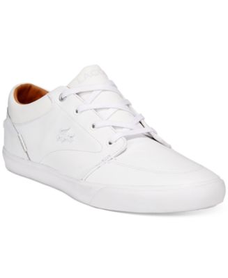 lacoste bayliss leather sneakers white