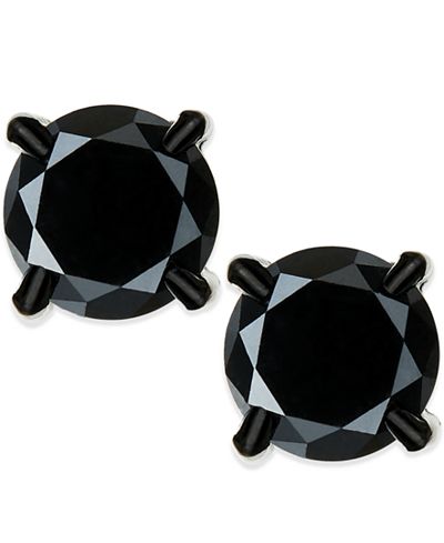 earrings diamond stud stainless steel ct mens jewelry macy main