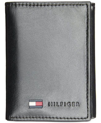 Tommy Hilfiger Leather Trifold Wallet - Accessories & Wallets - Men ...