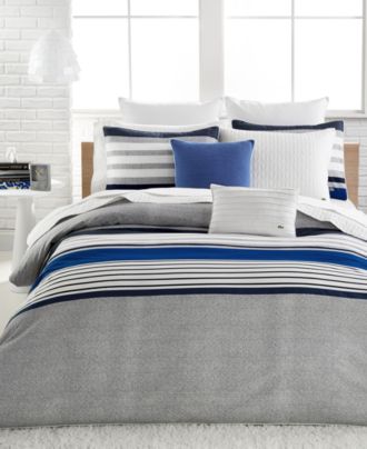 Lacoste Auckland Blue Comforter Sets - Bedding Collections