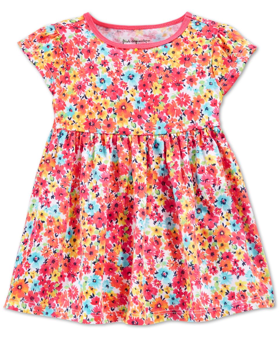 First Impressions Baby Girls Multicolor Floral Print Tunic, Only at