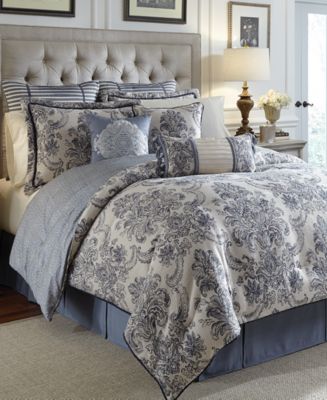 Croscill Amelia Reversible Floral Damask Comforter Sets - Bedding ...