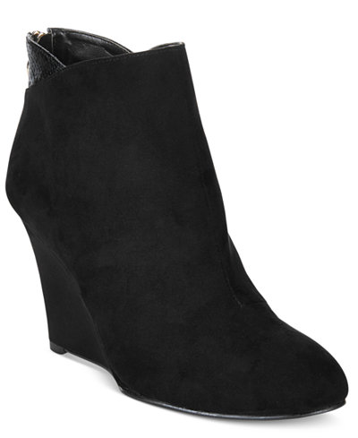 Thalia Sodi Lidiaa Wedge Booties, Only at Macy's - Boots - Shoes - Macy's