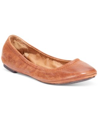 flats lucky brand emmie ballet shoes macys brown tan macy lyst