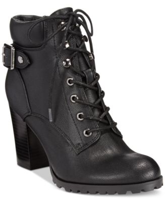 style and co lace up booties