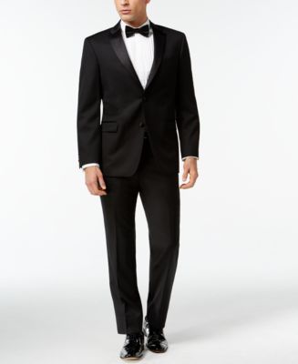 Tommy Hilfiger Black Classic-Fit Tuxedo Suit Separates - Suits & Suit ...