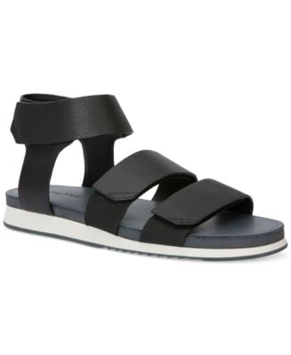 Calvin Klein Men's Colton Tumbled Leather Strap Sandals - Shoes - Men ...