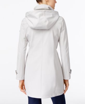 CALVIN KLEIN Calvin Klein Hooded 4-Way Stretch Water-Resistant Softshell Raincoat