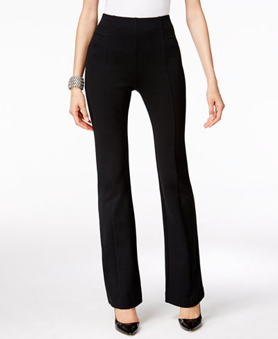 INC International Concepts High-Waist Curvy-Fit Bootcut Pants, Only at Macy's - Pants & Capris