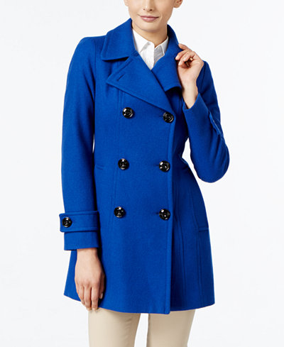 Anne Klein Double-Breasted Peacoat, Only at Macy&#39;s - Sale & Clearance - Women - Macy&#39;s
