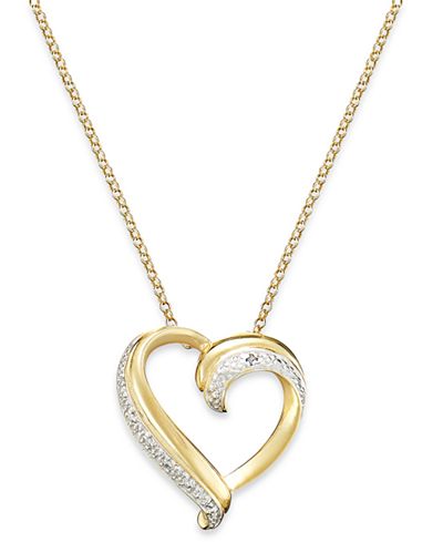 Victoria Townsend 18k Gold over Sterling Silver Necklace, Diamond ...