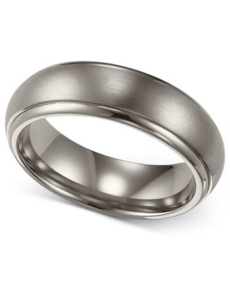 Triton Men s  Titanium Ring  Comfort Fit Wedding  Band 6mm 