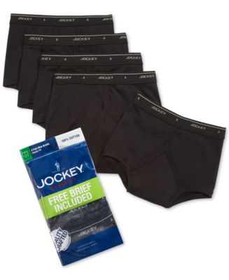 Jockey Men's Underwear, Classic Collection Brief 4-Pack +1 Bonus ...