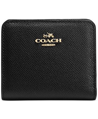 COACH EMBOSSED SMALL WALLET IN LEATHER - Handbags & Accessories - Macy's