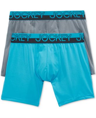 Jockey Men's Tagless Sport Mesh Boxer Briefs, 2 Pack - Underwear - Men ...