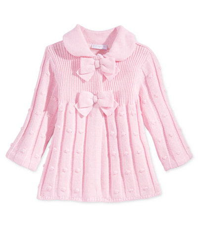 First Impressions Baby Girls' Bow-Detail Sweater Jacket, Only at Macy's ...