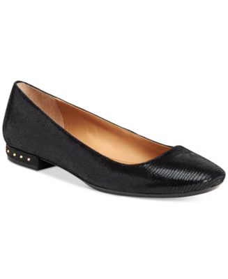 macy's women's leather flat shoes