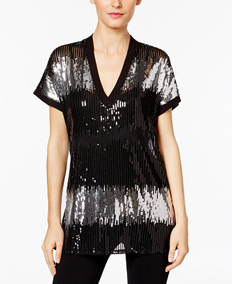 macys sequined inc macy tops
