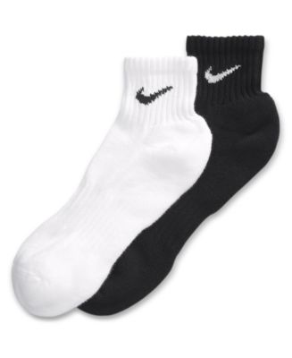 Nike mens socks cotton quarter 6 pairs