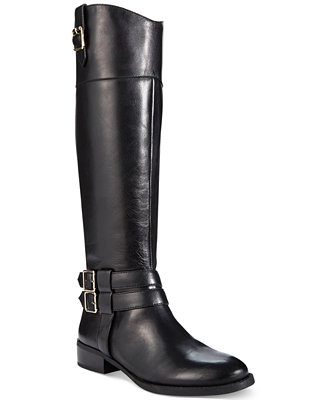INC International Concepts Fahnee Leather Riding Boots, Only at Macy's ...