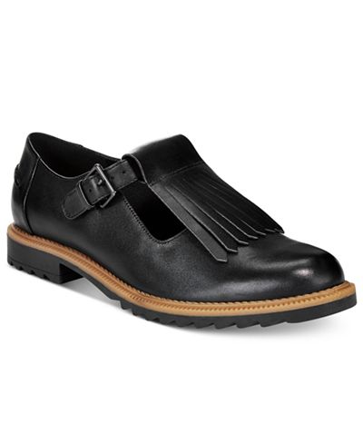 clarks griffin mia black leather