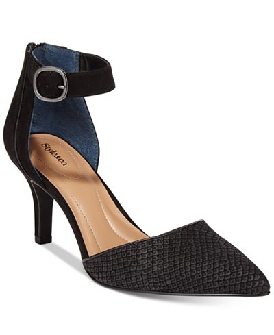 macy's brown pumps