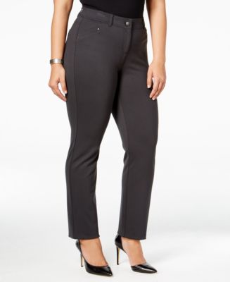 Style & Co. Plus Size Slim-Leg Pants, Only at Macy's - Pants & Capris ...
