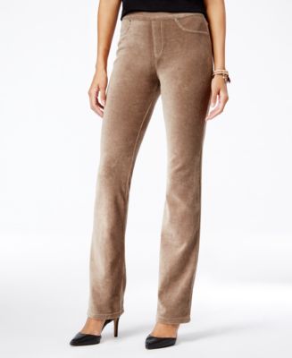 Style & Co. Corduroy Pull-On Bootcut Pants, Only at Macy's - Women - Macy's