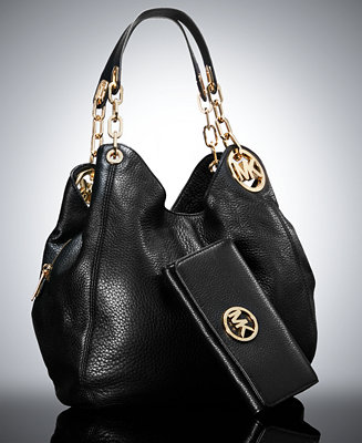 MICHAEL Michael Kors Fulton Large Shoulder Tote and Wallet Gift Set - Handbags & Accessories ...