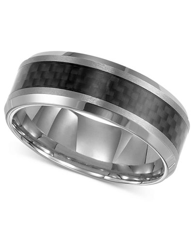 triton ring band carbon fiber tungsten macys carbide rings stripe bands www1 mens gold